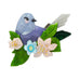 Erstwilder x Fleur Harris Gentle Bluebird Brooch Designed in Melbourne