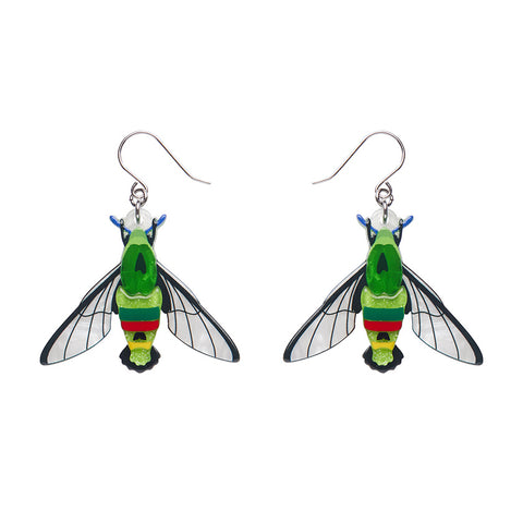 Erstwilder Glimmer the Hawk Moth Pierced Earrings ~Australiana Collection~