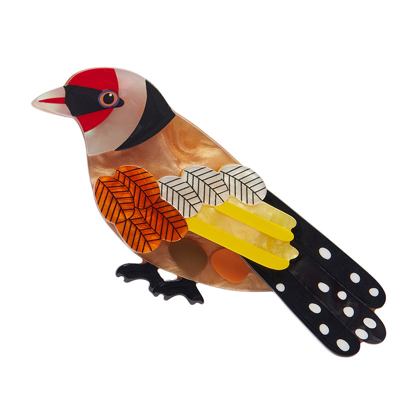 Erstwilder x Jocelyn Proust Go For Goldfinch Bird  Brooch with Gift Box