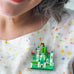Erstwilder x Pete Cromer In a Land Far Away Green Castle Brooch *GIFT WITH PURCHASE ONLY*