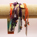 Rose Gonzales Halloween Party Orange Purple Collection Set of 4 Woven Bracelets