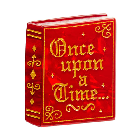 Erstwilder "Happily Ever After" Red Fairytale Book Brooch *GIFT WITH PURCHASE ONLY*