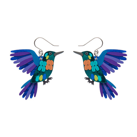 Erstwilder x Jocelyn Proust Humming Harmony Hummingbird Pierced Earrings with Gift Box