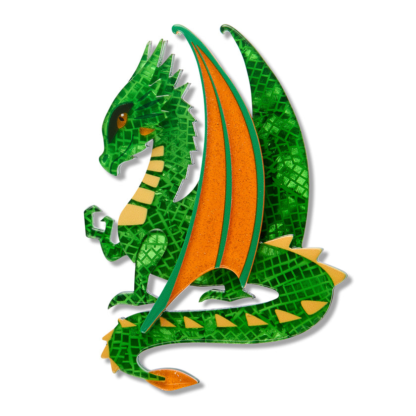 Erstwilder x Pete Cromer Impressive Scale Dragon Brooch ~ Fairy Tales Part 2 Collection ~