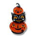 Johanna Parker x Lipstick & Chrome Jolly Jack Pumpkin Stack Halloween Brooch