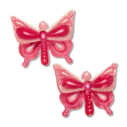 Erstwilder x Brooke Sutton Kali's Ritjinguthinha Butterfly Dreaming Hair Clips Set of 2 ~ 2026 Collection ~