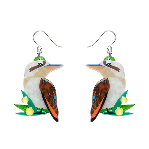 Erstwilder Kirby the Kookaburra Drop Pierced Earrings ~Australiana Collection~