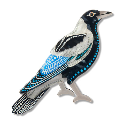 Erstwilder x Brooke Sutton Kulpurru Magpie Brooch ~ 2026 Collection ~
