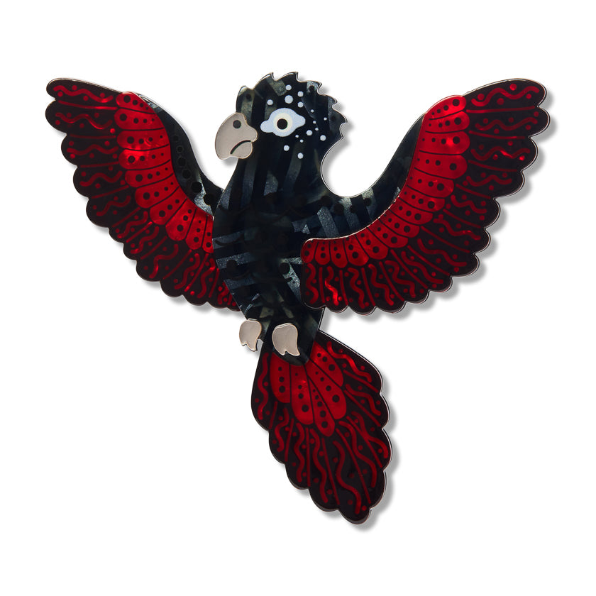 Erstwilder x Brooke Sutton Kurri Kurri Marrpu Red Cockatoo Brooch ~ 2026 Collection ~