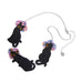 Erstwilder "Le Chat Miaule" Black Cats Necklace with Gift Box