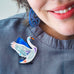 Erstwilder x Pete Cromer Maiden Curse Swan Brooch ~ Fairy Tales Part 2 Collection ~