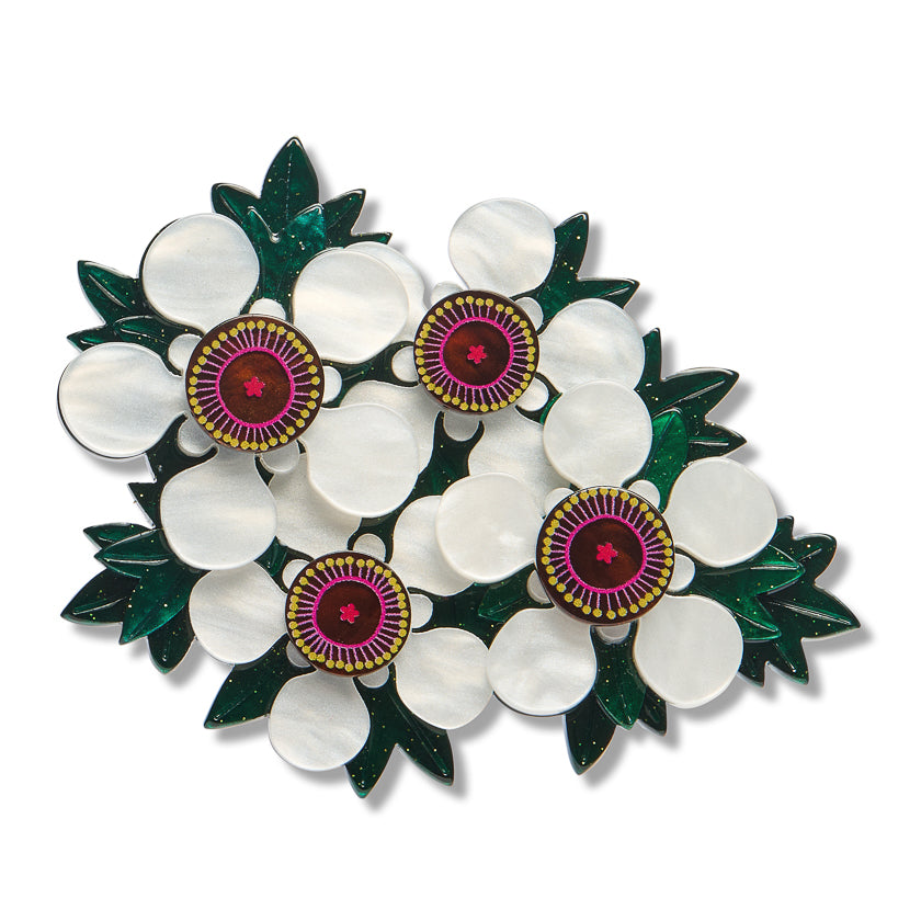 Erstwilder x Royal Botanic Gardens Victoria Manuka Flowers Brooch ~2026 Collection~