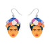 Erstwilder "My Own Muse Frida" Frida Kahlo Drop Pierced Earrings with Gift Box