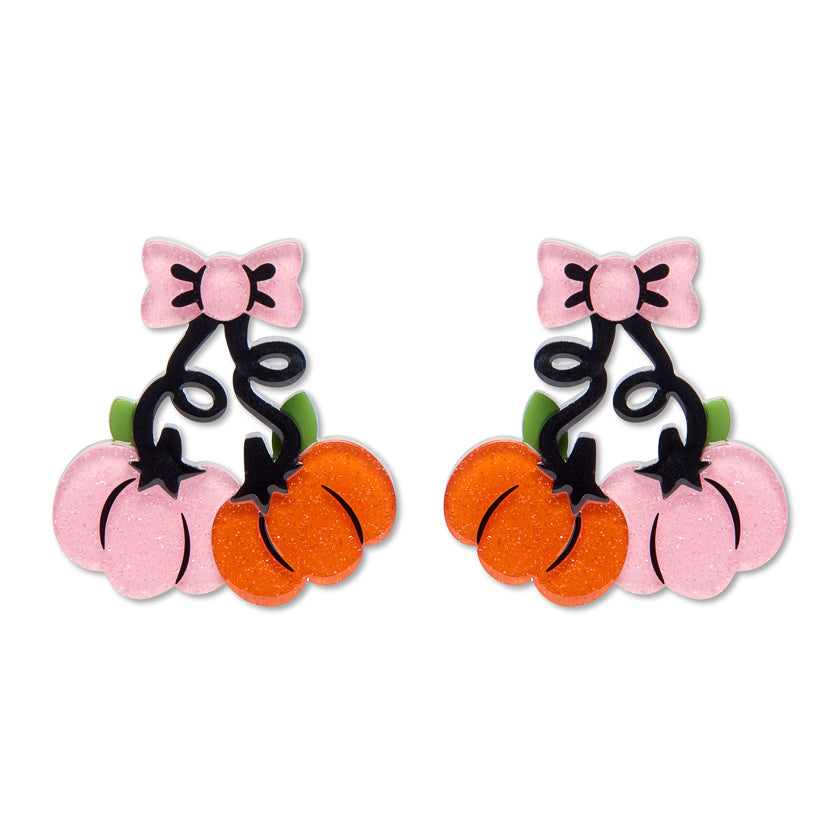 Erstwilder Pair O'Pumpkins Pierced Earrings ~2026 Midnight Mischief Collection~