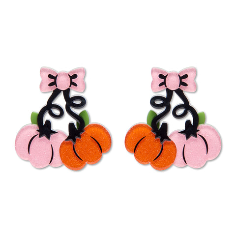 Erstwilder Pair O'Pumpkins Pierced Earrings ~2026 Midnight Mischief Collection~