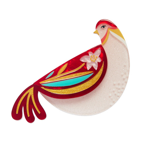 Erstwilder Partridge Perfection Holiday Brooch ~Merry Kitschmas Collection~