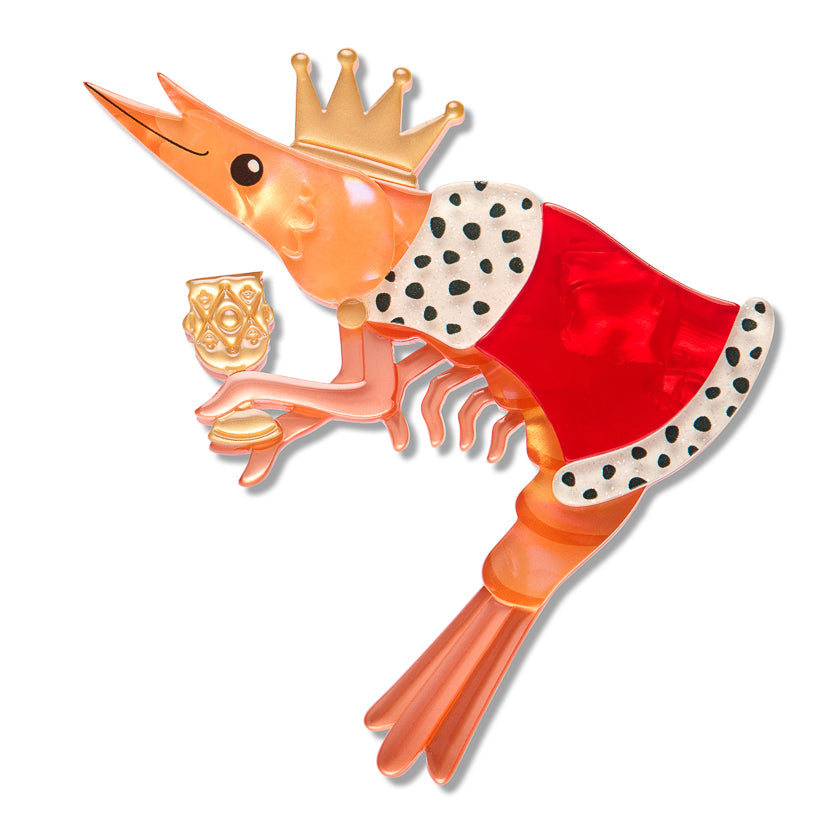 Erstwilder Pascal the King Prawn Brooch ~Pascal's Prawn Parade Collection~