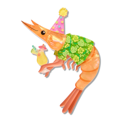 Erstwilder Pascal the Party Prawn Brooch ~Pascal's Prawn Parade Collection~