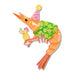 Erstwilder Pascal the Party Prawn Brooch ~Pascal's Prawn Parade Collection~