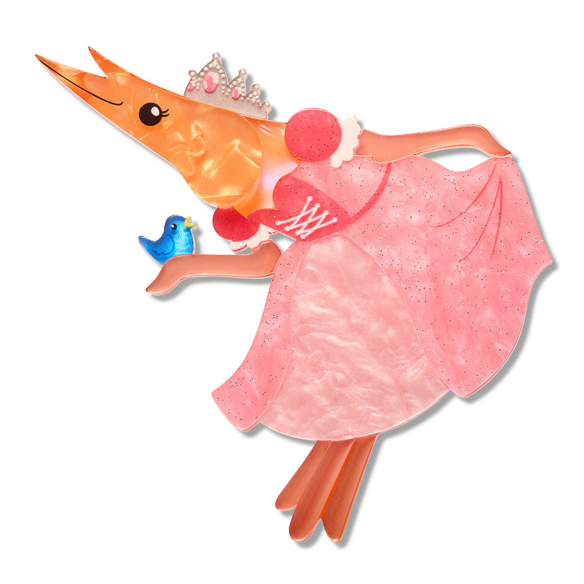 Erstwilder Pascal the Princess Prawn Brooch ~Pascal's Prawn Parade Collection~