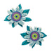 Erstwilder x Jocelyn Proust Passionate Petals Flower Hair Clips Set - 2 Piece with Gift Box