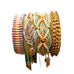 Rose Gonzales Peach Serenity Pink Sand Collection Set of 4 Woven Bracelets