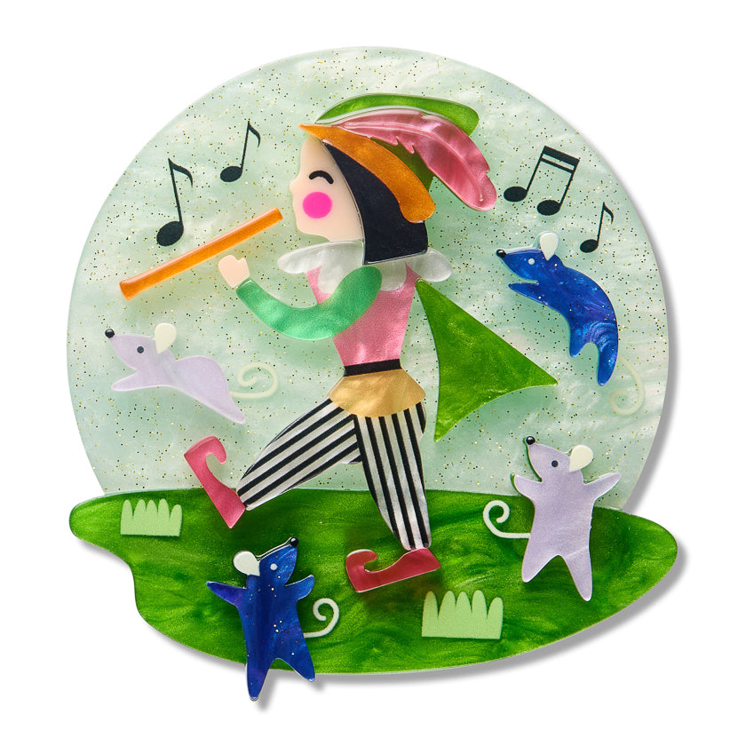 Erstwilder x Pete Cromer Pest Control Pied Piper Brooch ~ Fairy Tales Part 2 Collection ~
