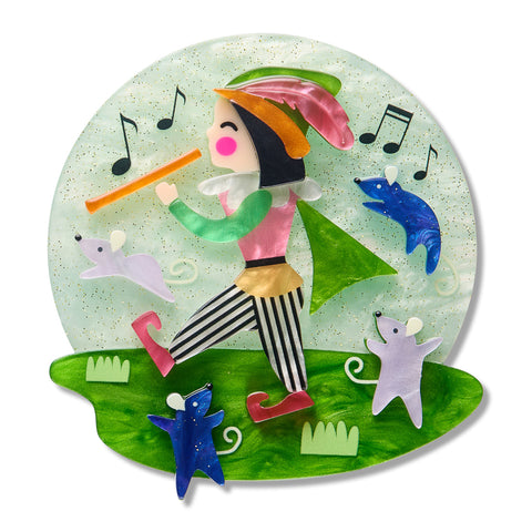 Erstwilder x Pete Cromer Pest Control Pied Piper Brooch ~ Fairy Tales Part 2 Collection ~