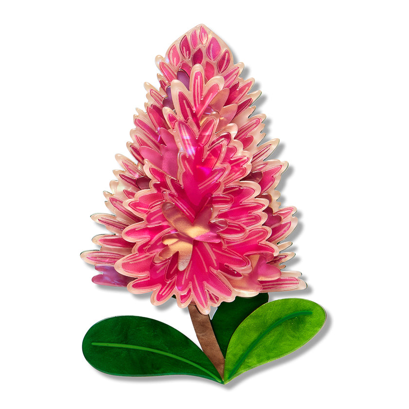 Erstwilder x Royal Botanic Gardens Victoria Pink Mulla Mulla Flower Brooch ~2026 Collection~