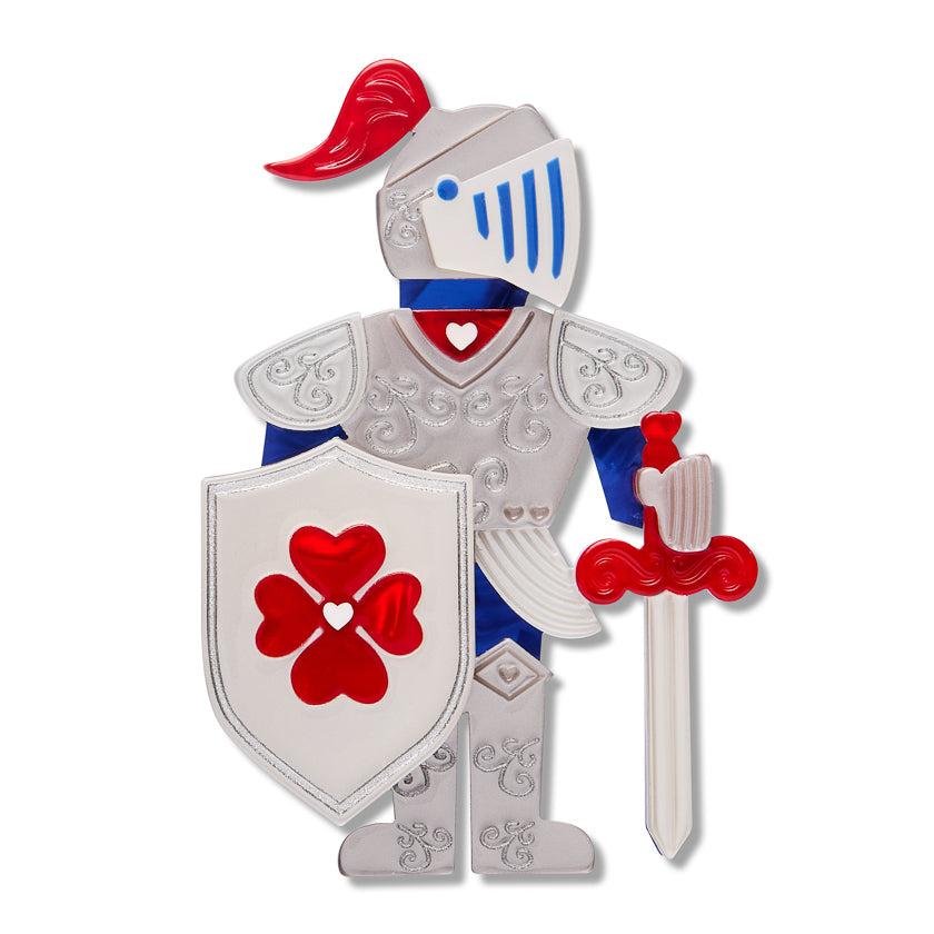 Erstwilder x Pete Cromer Plot Armour Knight Brooch ~ Fairy Tales Part 2 Collection ~