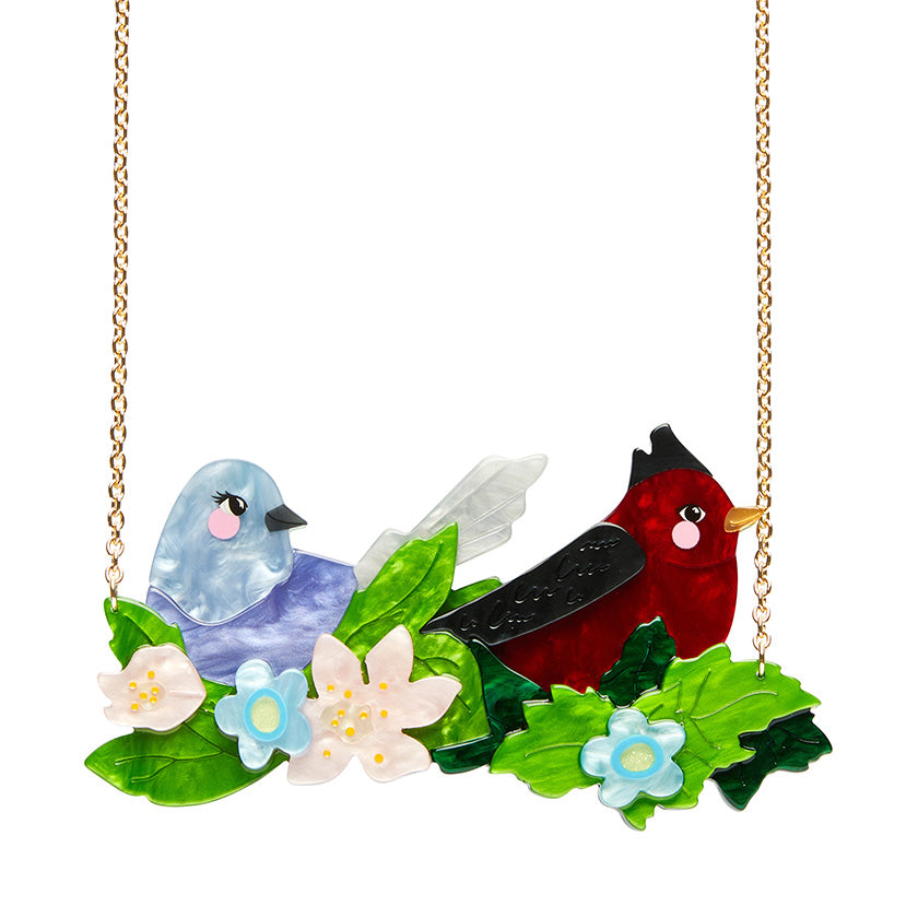 Erstwilder x Fleur Harris Pretty Birds Necklace with Gift Box