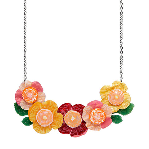 Erstwilder x Jocelyn Proust Pretty Poppies Floral Necklace