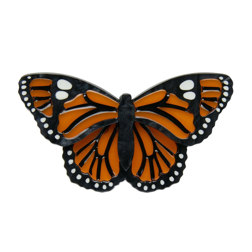 Erstwilder "Prince of Orange" Monarch Butterfly Brooch with Gift Box