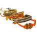 Rose Gonzales Pumpkin Spice Orange & Brown Collection Set of 4 Woven Bracelets