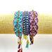 Rose Gonzales Purple Paradise Blue & Violet Collection Set of 3 Woven Bracelets