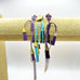Rose Gonzales Purple Paradise Blue & Violet Collection Set of 3 Woven Bracelets