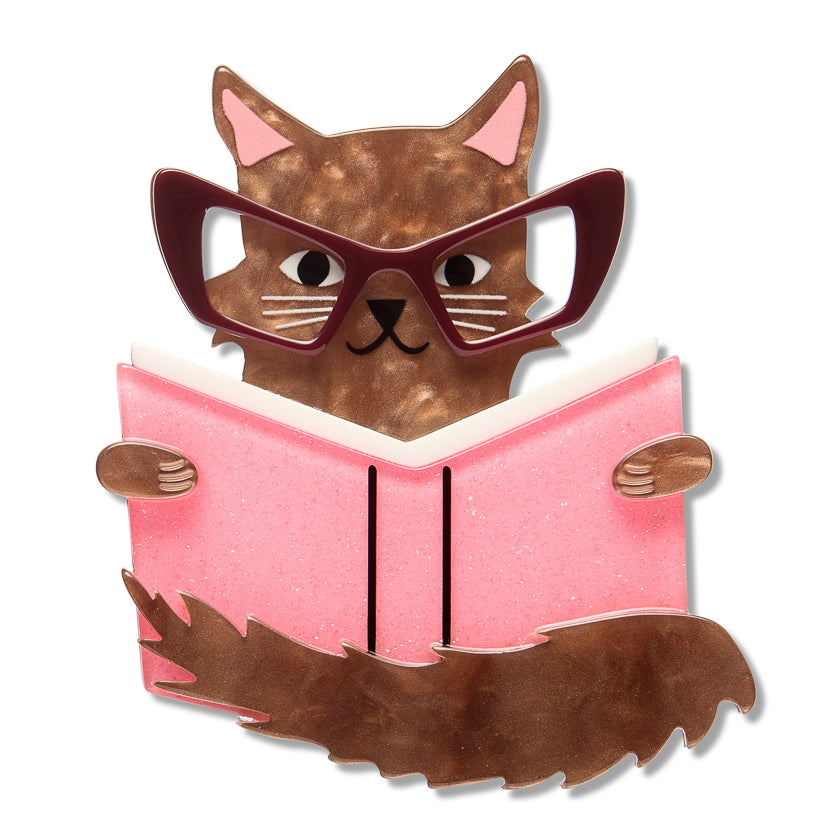 Erstwilder Puss in Books Kitty Cat Brooch ~15th Birthday Fan Favorites Collection~