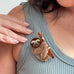 Erstwilder Pygmy Three-Toed Sloth Brooch ~ 2026 The Rarest Kind Collection ~