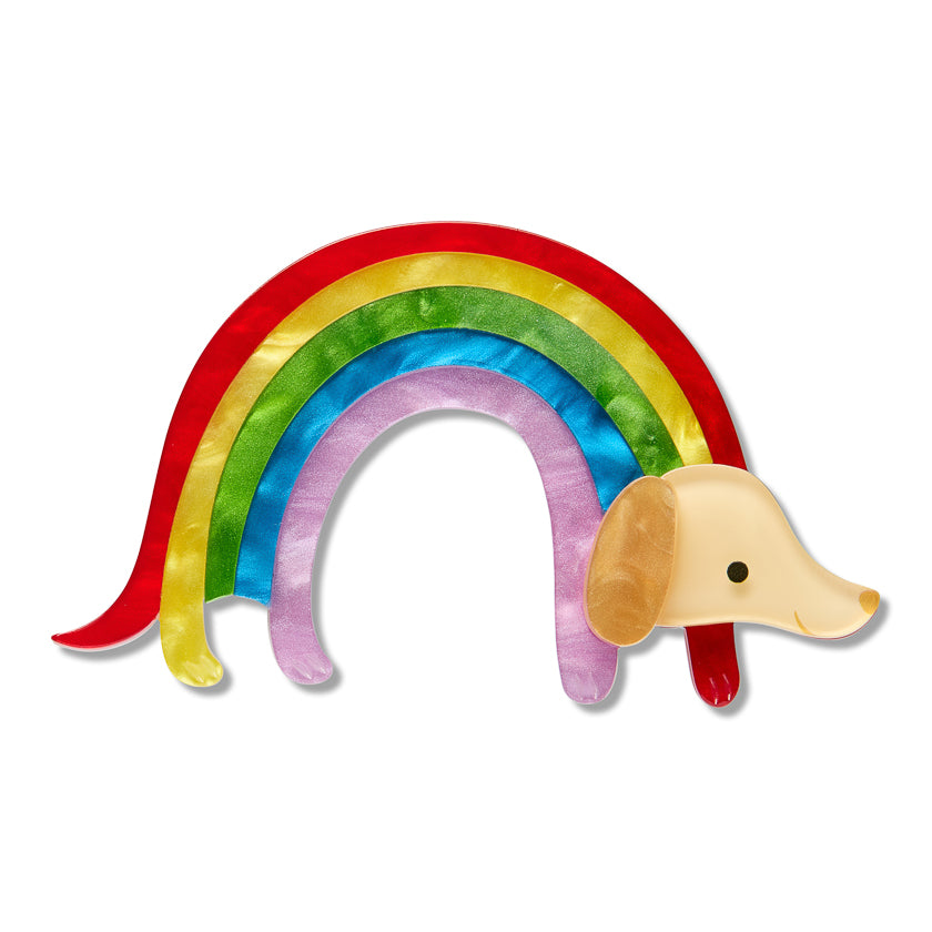 Erstwilder Rainbow Ruff Dog Brooch ~15th Birthday Fan Favorites Collection~