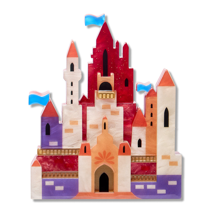 Erstwilder x Pete Cromer In a Land Far Away Red Castle Brooch *GIFT WITH PURCHASE ONLY*