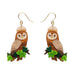 Erstwilder x Fleur Harris Regal Woodland Owl Drop Pierced Earrings ~Designed in Melbourne~