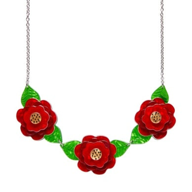 Erstwilder "Rosalita's Garden" Floral Necklace with Gift Box