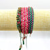Rose Gonzales Rosewood Meadow Pink & Green Collection Set of 3 Woven Bracelets
