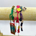 Rose Gonzales Rosewood Meadow Pink & Green Collection Set of 3 Woven Bracelets