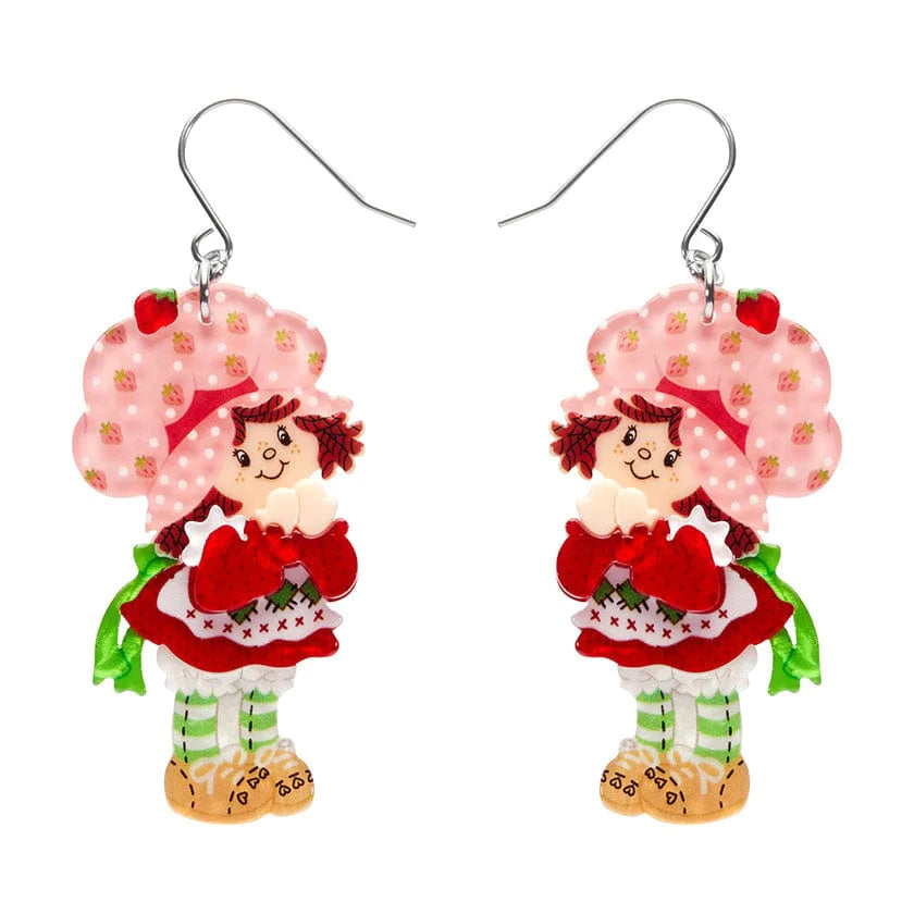 Erstwilder "Simple Strawberry Pleasures" Drop Pierced Earrings with Gift Box