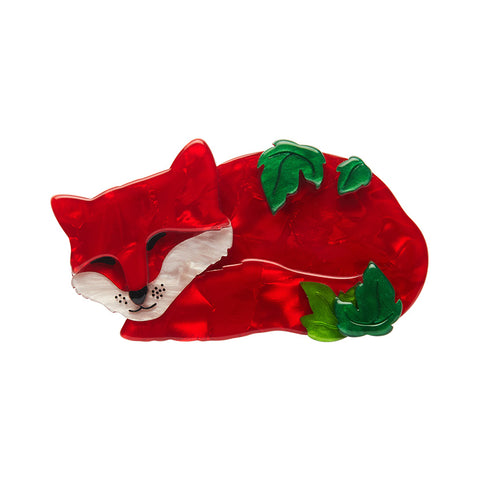 Erstwilder x Fleur Harris Snoozing Fox Brooch Designed in Melbourne