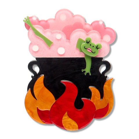 Erstwilder Spookin' Spa Day Brooch ~2026 Midnight Mischief Collection~