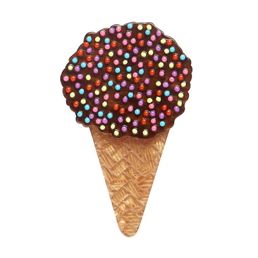 Erstwilder x Katherine Sabbath Sprinkles Ice Cream Cake Cone Brooch ~Designed in Melbourne~