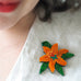 Erstwilder "Strange As You" Floral Frida Kahlo Brooch with Gift Box ~Designed in Melbourne~