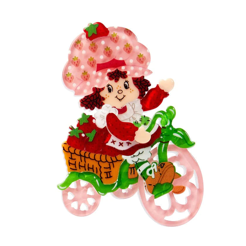 Erstwilder "Strawberry Adventures Await" Brooch with Gift Box ~Designed in Melbourne~